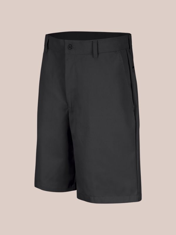 Plain front work shorts